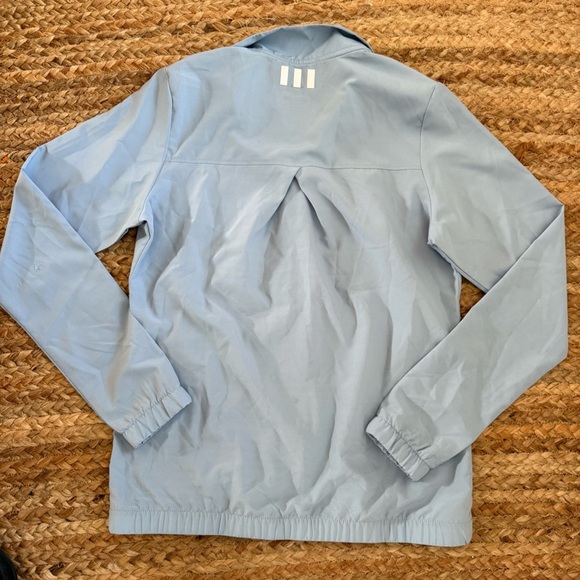 Adidas Golf Women’s Small Lightweight Blue Zip Front Athletic Jacket - Picture 6 of 6
